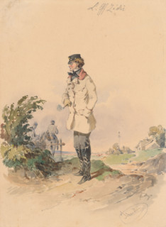 Lieutenant Count Zichi, around 1849.