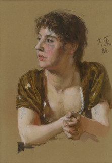 Study of a woman, 1886.