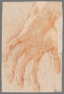 Study of a left hand, 1701/1800.