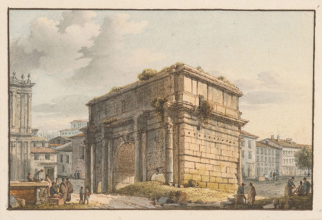 Triumphal arch in Rome, 1701/1800.