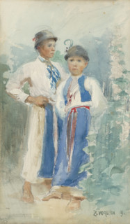Children - costume study, 1919.