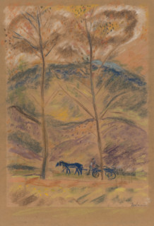 Landscape with a carter, 1934-1940.