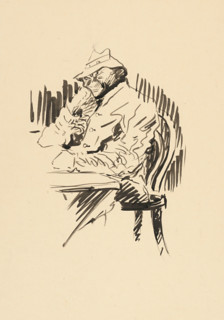 At the table (Study) , c1940.