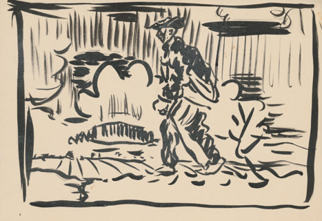Walking man, 1st half 20th century.