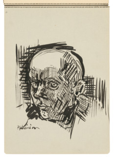 Sketchbook 22 Man's Head, 1st half 20th century.