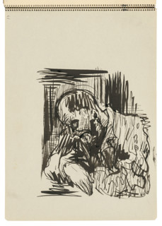 Sketchbook 22 Seated Man, 1st half 20th century.