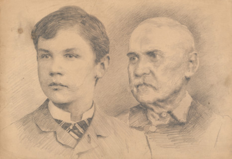 Double-portrait, around 1925.