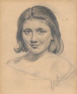 Portrait study of a model, around 1925.