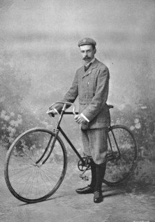 Portrait of the cyclist AW Horton, 1896.  Creator: Symmons & Thiele.