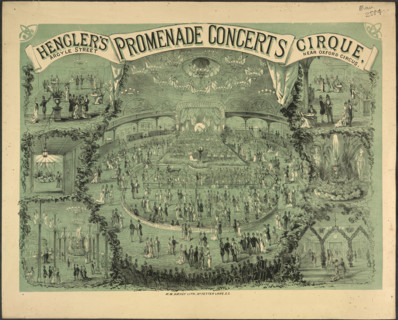Henglers promenade concerts, c1880.  Creator: Unknown.