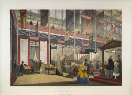 Cotton, carriages, 1854. Creator: Joseph Nash.