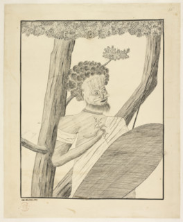 An Australian Aborigine, 1770-1771. Creator: Charles Praval.
