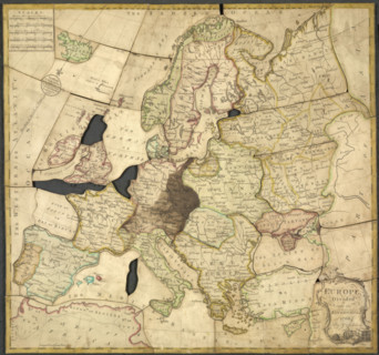 Spilsbury jigsaw, 1766. Creator: John Spilsbury.