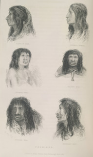 Fuegians, 1834?, (1839).  Creator: Thomas Landseer.