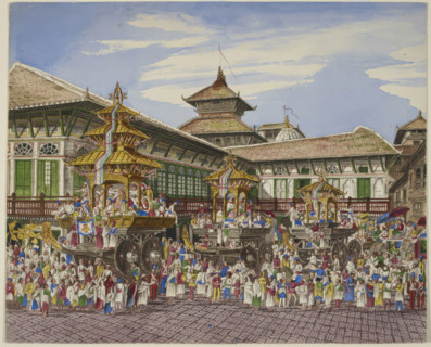 The Kumari Jatra, 1850-1863.  Creator: Unknown.