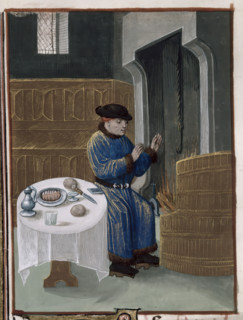 Winter scene indoors, 1473-1483?  Creator: Unknown.