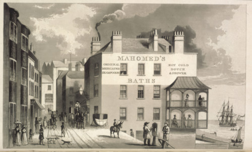 Mahomed's Baths, 1826. Creator: William Maddocks.