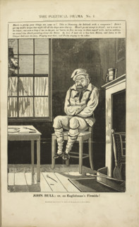 'The Political Drama No. 4: John Bull; or, an Englishman's fireside!', 1834-1835.  Creator: Charles Jameson Grant.