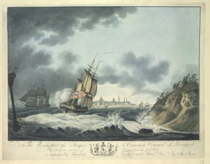View of Liverpool from the Rock Perch, 1797.  Creator: John Thomas Serres.