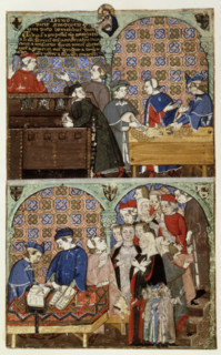Counting house, late 14th century.  Creator: The Monk of Hyeres.