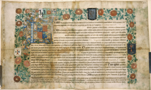 Letter of confraternity, 1508.  Creator: Unknown.