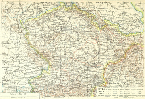 Map of part of Europe, 1898.  Creator: Unknown.