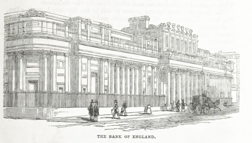 The Bank of England, 1853.  Creator: Unknown.