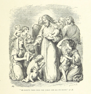 He bless'd them from the world and all its harms, 1880.  Creator: Unknown.