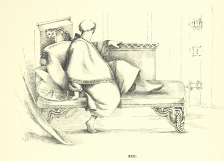 Hatto II and cat, 1861.  Creator: Violetta Harriot Darwin.