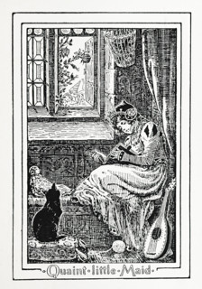 Quaint little Maid, 1894.  Creator: Gertrud M. Bradley.