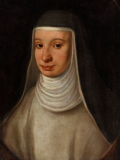 A nun, traditionally identified as Sister Maria Celeste, daughter of Galileo Galilei. Creator: Unknown.