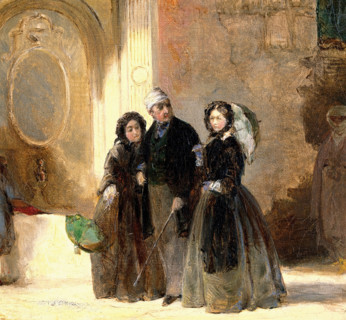 Florence Nightingale with Charles Holte Bracebridge and Selina Bracebridge in a Turkish street, 1859 Creator: Jerry Barrett.