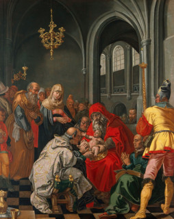 The circumcision of Christ. Creator: Goltzius, Hendrik, 1558-1617 (After).