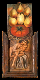 Figs and a tomato, between 1800 and 1899. Creator: Summonte.