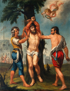 The flaying of Saint Bartholomew, 19th century. Creator: Unknown.