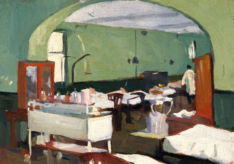 Royal Naval Hospital, Haslar: surgical ward, c1918. Creator: Jan Gordon.