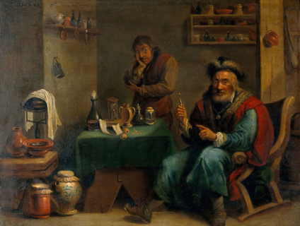 A surgeon who has extracted a tooth, c1680s. Creator: Teniers, David, 1610-1690 (After).