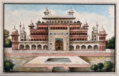 Sikandra, near Agra, Uttar Pradesh: mausoleum of the Emperor Akbar, (between 1800 and 1899?). Creator: Unknown.