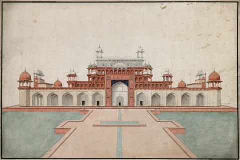Sikandra, near Agra, Uttar Pradesh: mausoleum of the Emperor Akbar, (between 1800 and 1899?). Creator: Unknown.