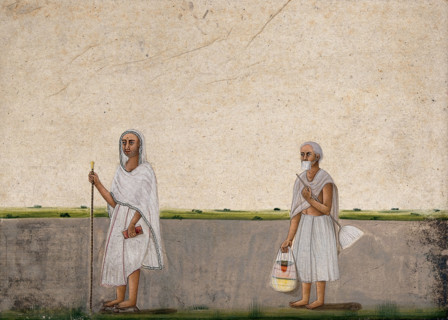 Two Shwetambar Jain monks, (between 1800 and 1899?). Creator: Unknown.