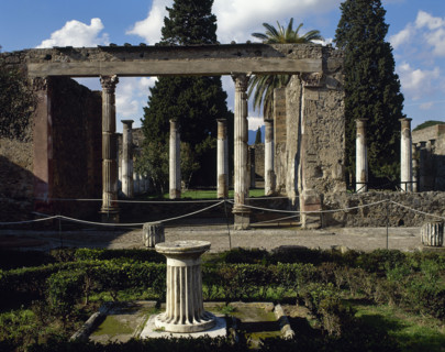 Second courtyard with garden, House of the Faun, Pompeii, Italy, 2nd century BC, (2002). Creator: LTL.