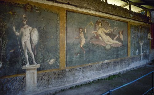 Fresco depicting Mars and Venus, Pompeii, Italy, 1st century AD, (2002). Creator: LTL.