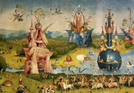 The Garden of Earthly Delights (triptych: central panel detail), 1500-1505.  Creator: Hieronymus Bosch.