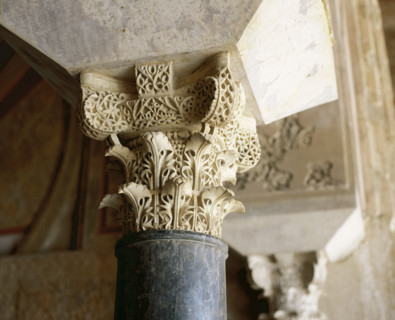 Capital in the Salon Rico (953-957), Medina Azahara, Andalusia, Spain, Umayyad period, (2000).  Creator: LTL.