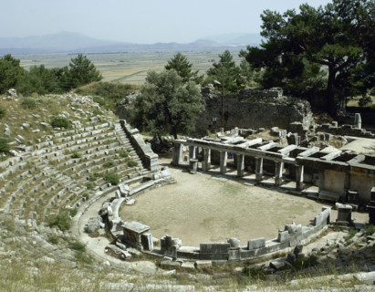 Theatre, Priene, Ionia, Anatolia, Turkey, 1999. Creator: Unknown.