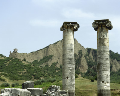 Ionic columns, Temple of Artemis, Sardis, Turkey, 1999. Creator: Unknown.