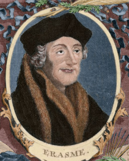 Erasmus of Rotterdam, (1713).  Creator: Unknown.