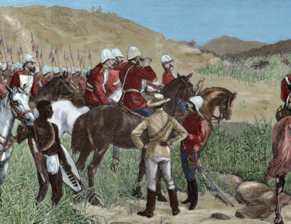 Capture of Cetshwayo, Anglo-Zulu War, 1879.  Creator: Ovejero.