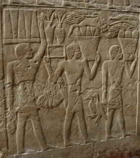 Offering bearers relief, Mastaba of Kagemni, Saqqara, Egypt, Old Kingdom, 2350 BC (2003). Creator: Unknown.