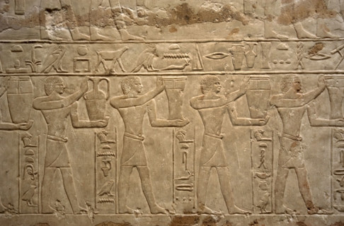 Relief depicting offering bearers, Mastaba of Mereruka, Saqqara, Egypt, Old Kingdom, 2003. Creator: Unknown.